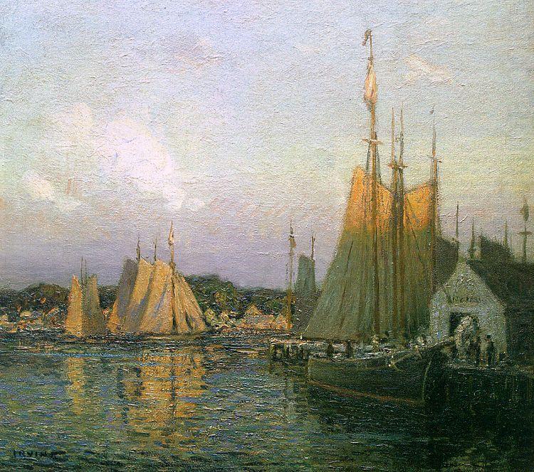 Wilson Irvine Evening in the Harbor china oil painting image